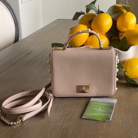 Kate Spade top handle pearl embellished hand bag - Picture 8 of 10